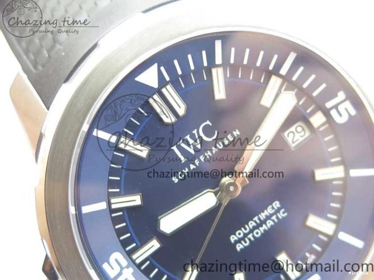 MIROTIME 0713 RelaxedFit Aquatimer Automatic IW329004 V6F 1:1 Best Edition Blue Dial on Rubber Strap MIYOTA 7095